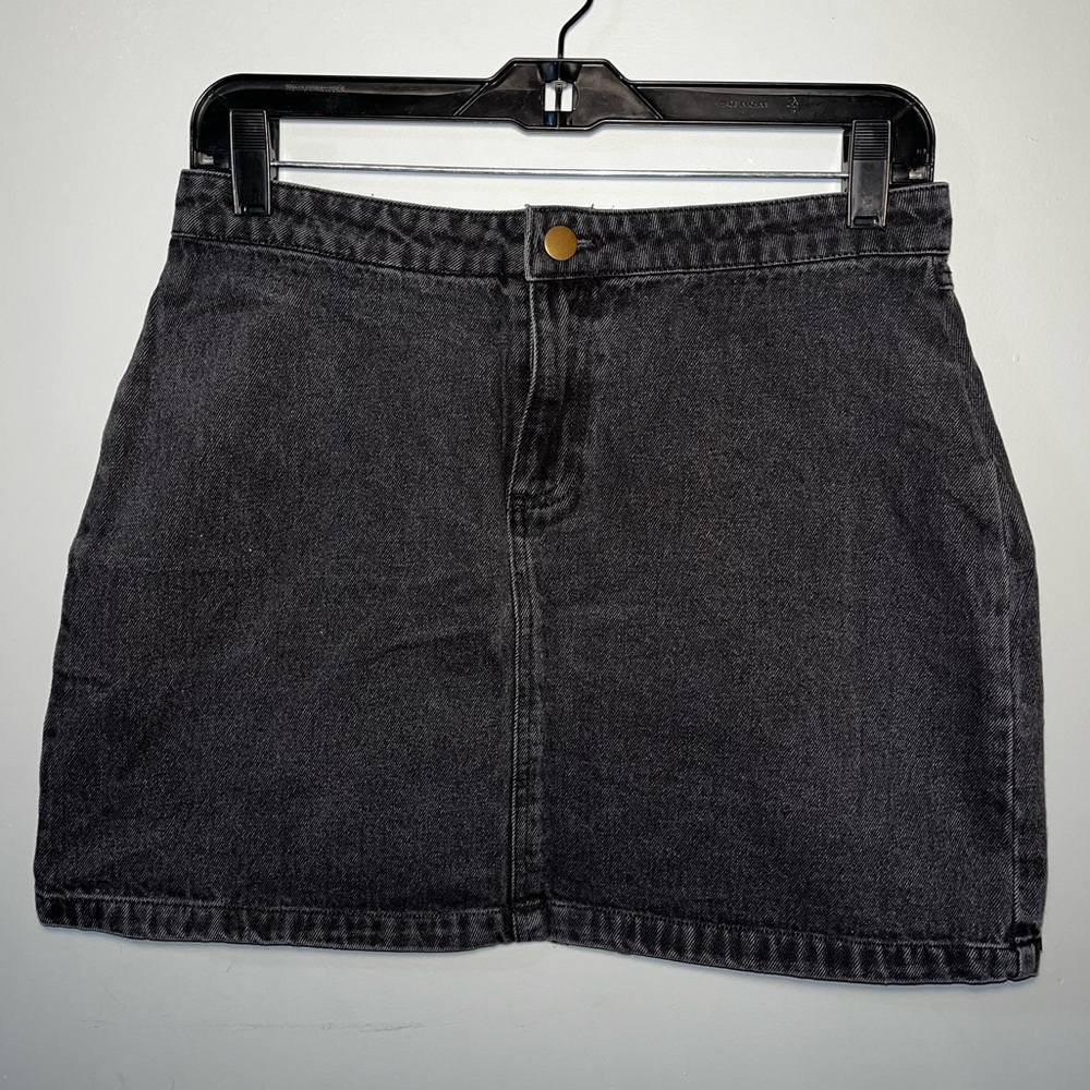 Forever 21 Black Jean Skirt